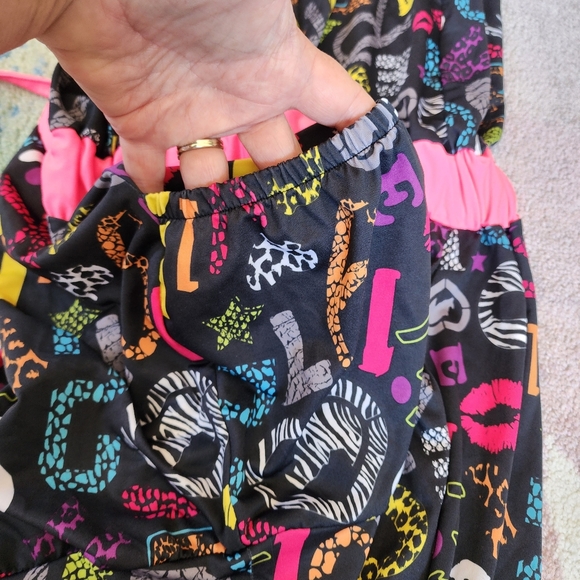 ECKO RED Halter Hooded Mini Dress Sz 1X Black Graffiti Pattern - Picture 4 of 14